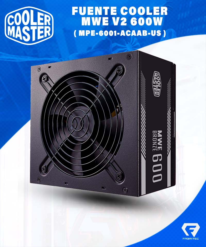 Cooler Master MWE 80PLUS Bronze 550W V2 Alimentations PC Cooler Mas