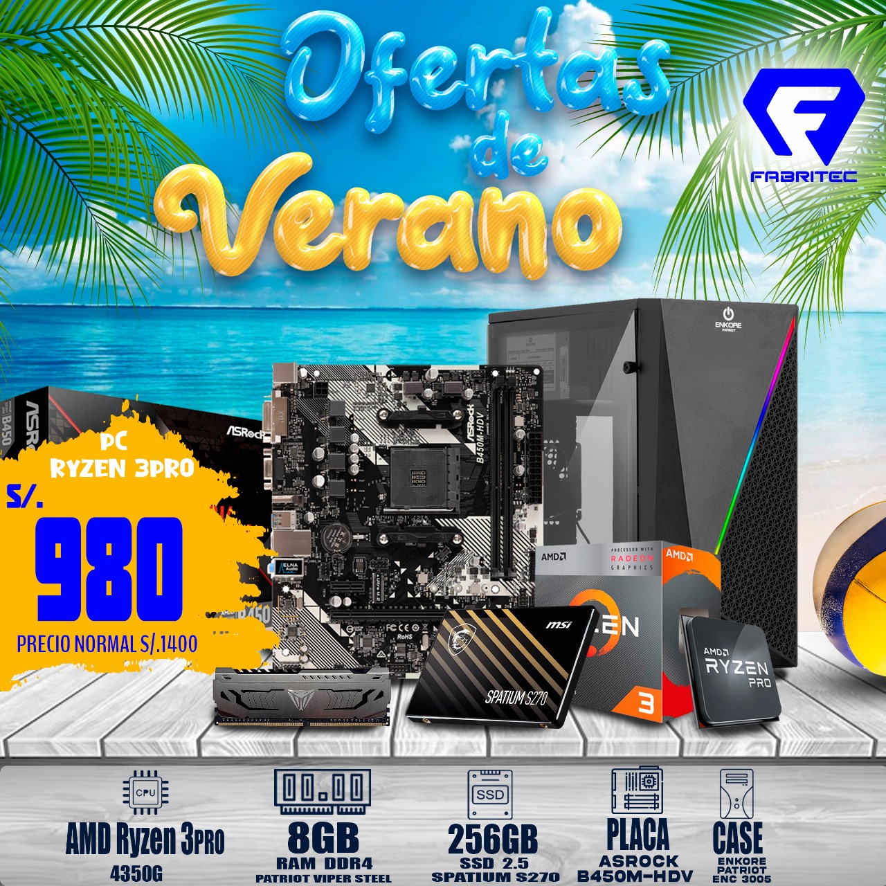 PC RYZEN 3PRO