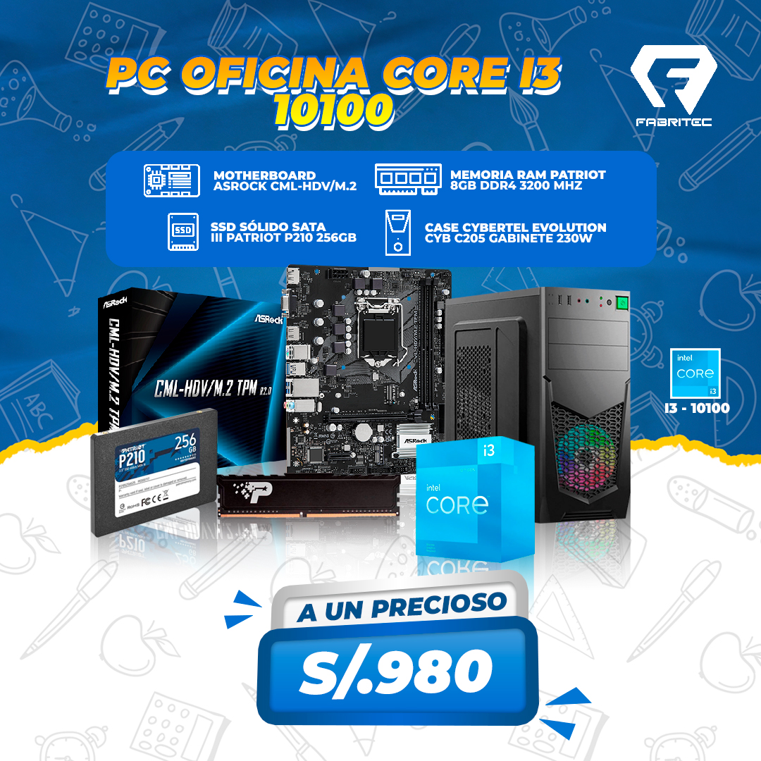 PC OFICINA CORE I3 10100