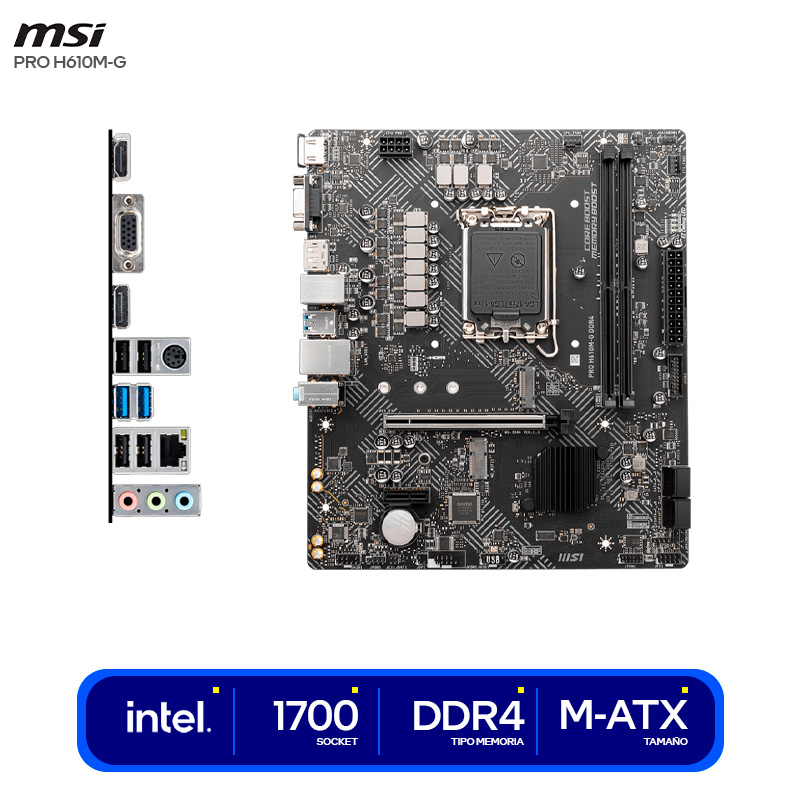 PRO H610M-G DDR4