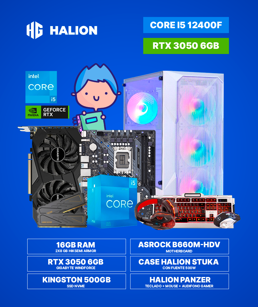 PC HALION GAMER 12400F