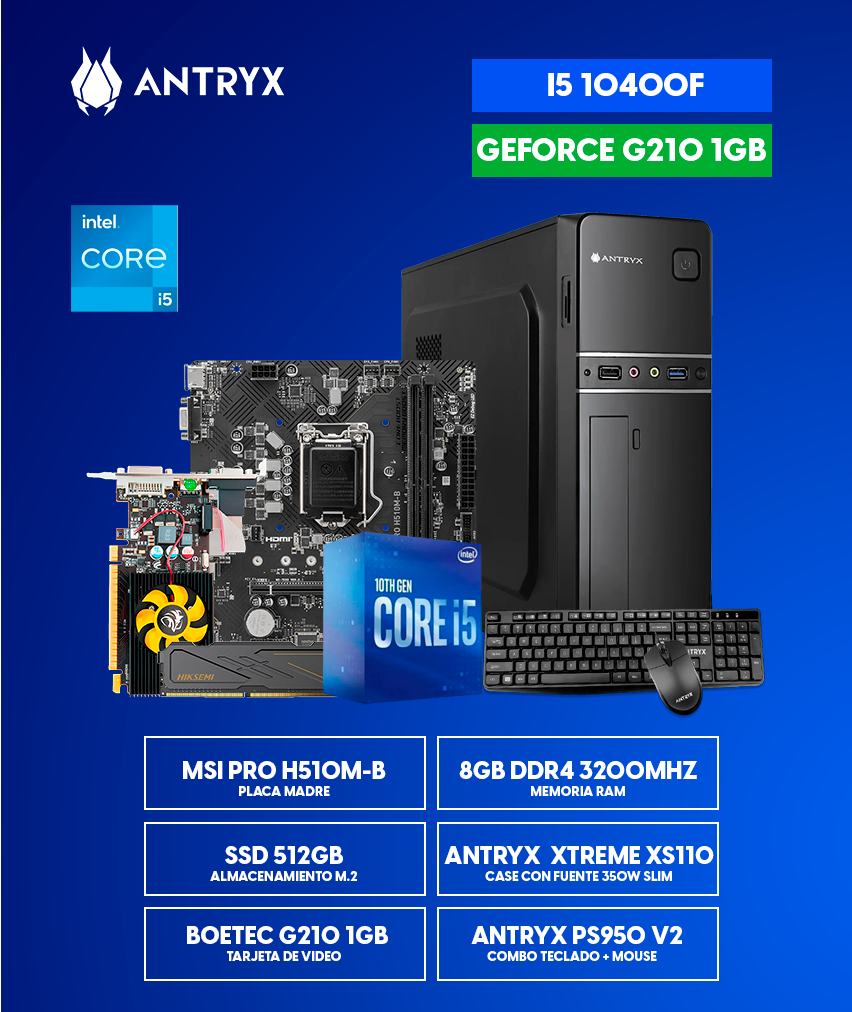PC ANTRYX I5 10400F OFICINA