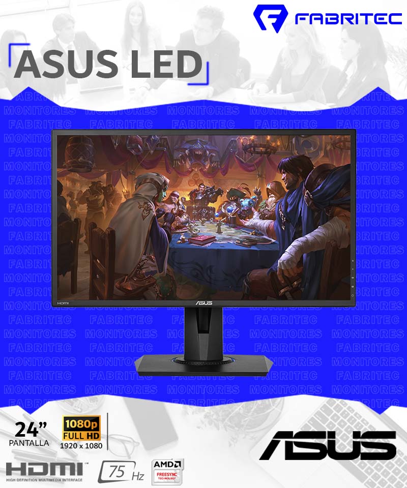 CYM COMPUTER - Monitor ASUS vg245h gaming 24 pulgadas 75hz 1ms