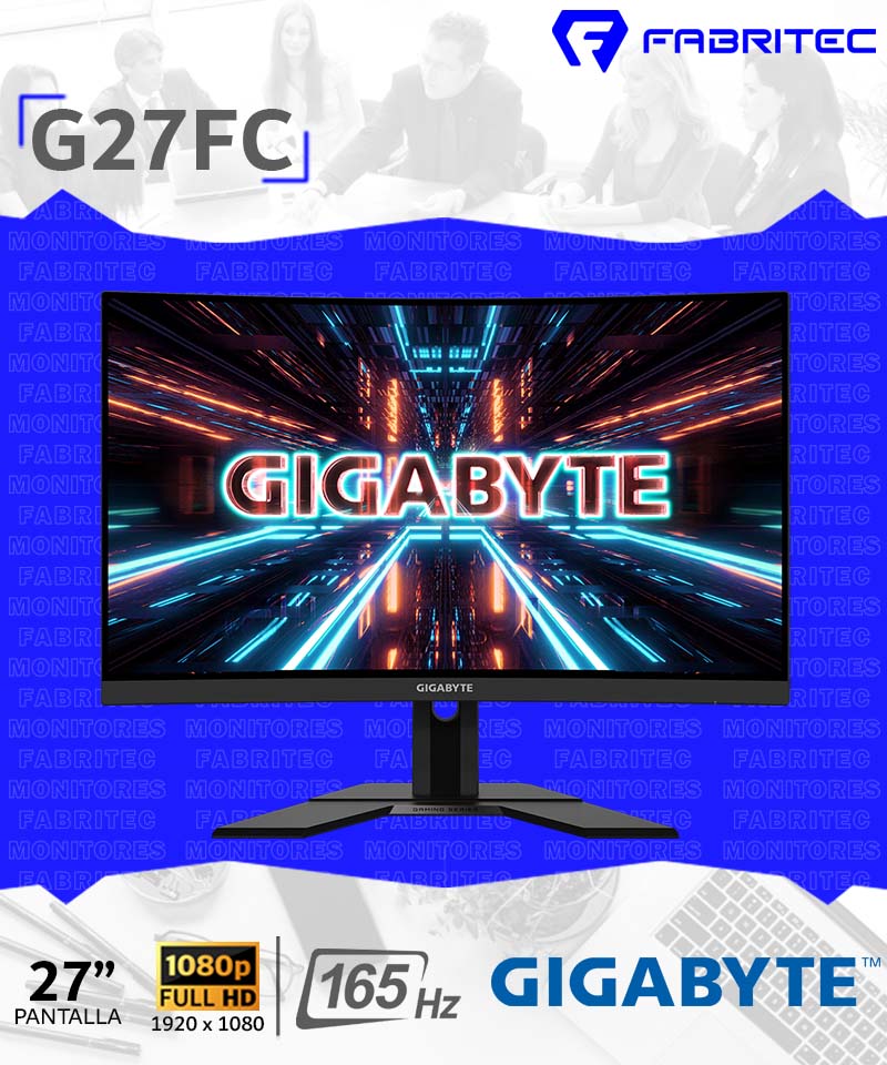 Monitor gamer Gigabyte Full HD 27 pulgadas G27FC A-SA