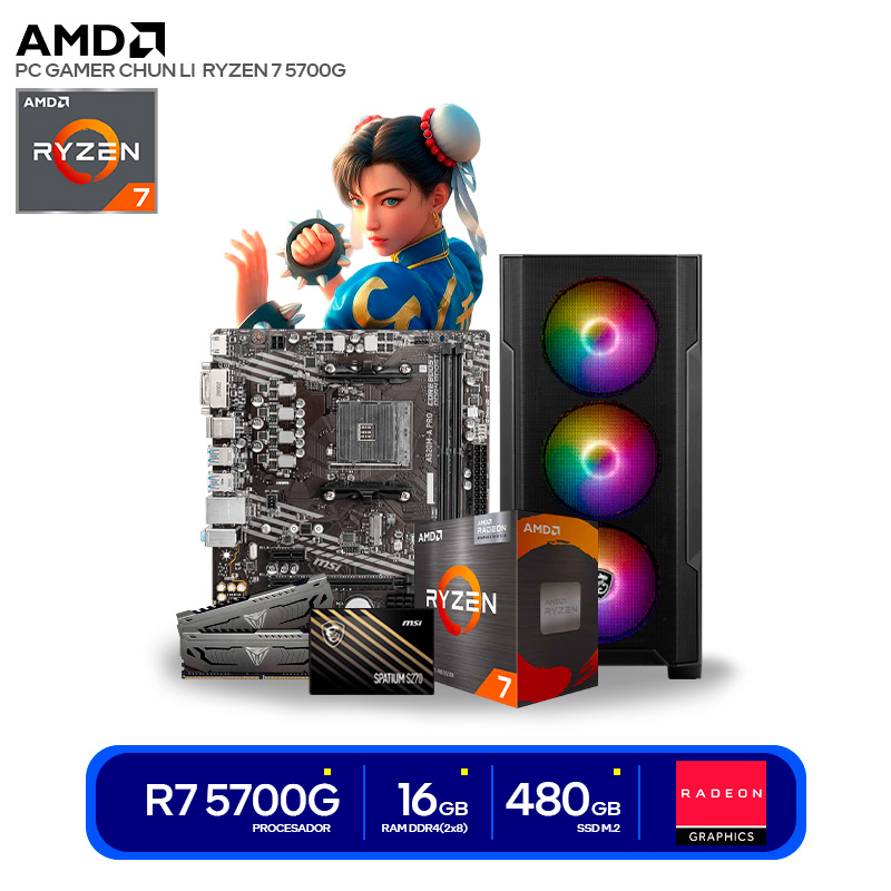 PC GAMER CHUN LI  RYZEN 7 5700G