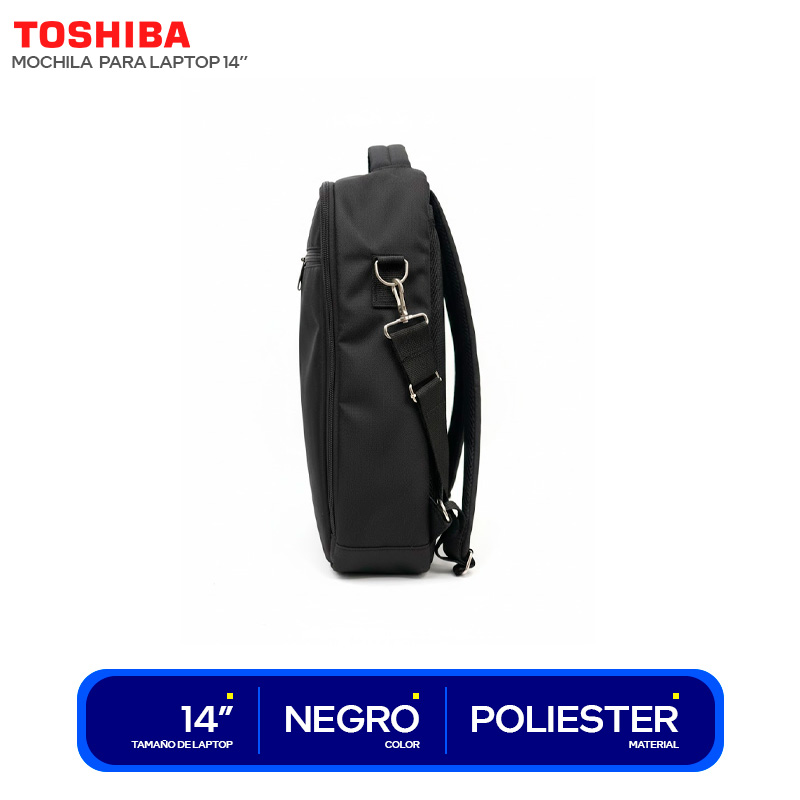 black laptop backpack for toshiba ScanSmart Waterproof 15.6