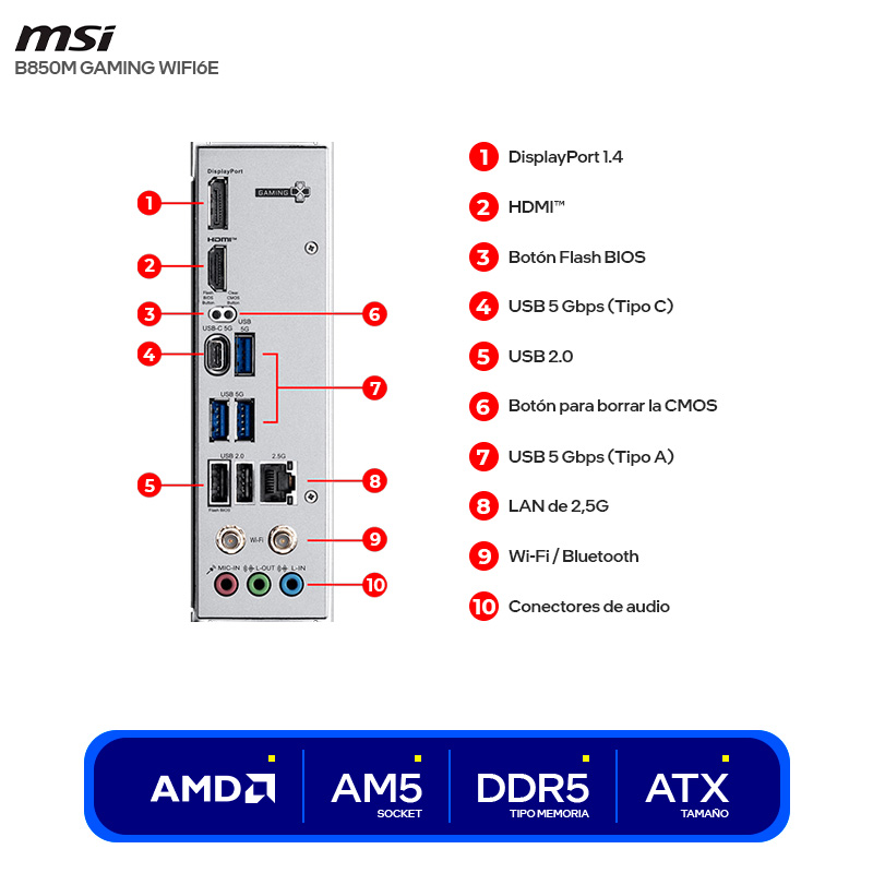 2861-motherboard-msi-b850m-gaming-wifi6e-(-b850m-gaming-wifi6e-)-4