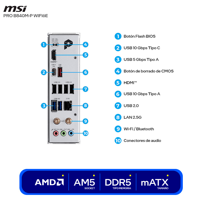 2878-motherboard-msi-pro-b840m-p-wifi6e--(-pro-b840m-p-wifi6e-)-4