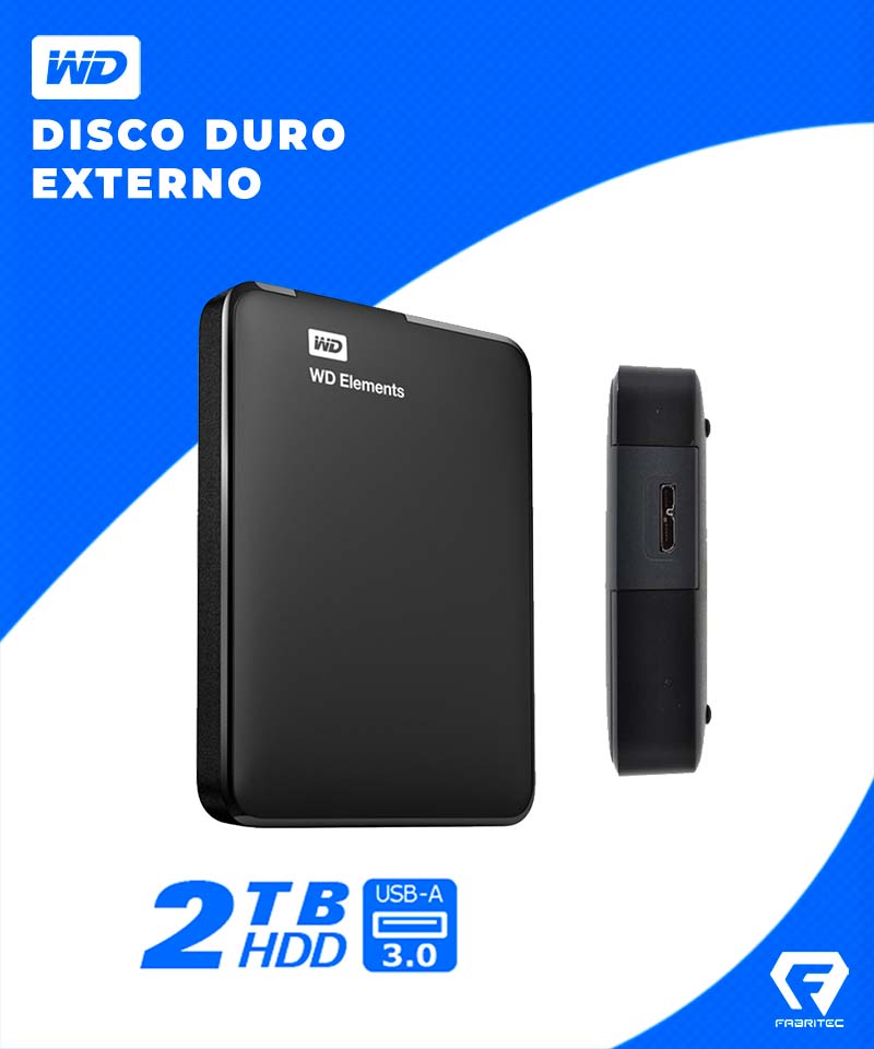 DISCO DURO EXTERNO 2TB WESTERN DIGITAL