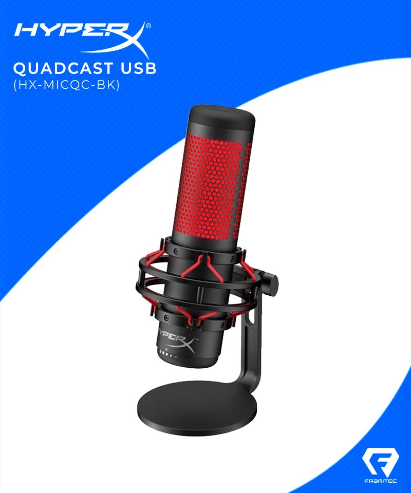 MICROFONO HYPERX QUADCAST ( HX-MICQC-BK ) USB