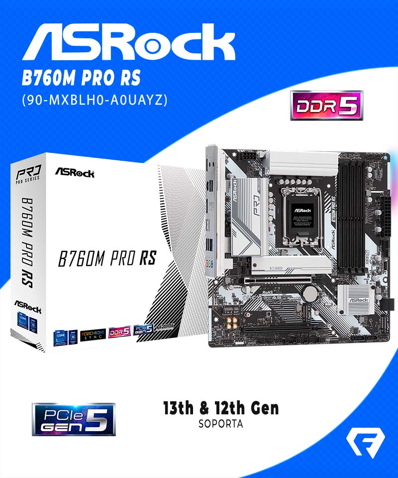 ASRock B760 Pro RS WiFi - 90-MXBLQ0-A0UAYZ 