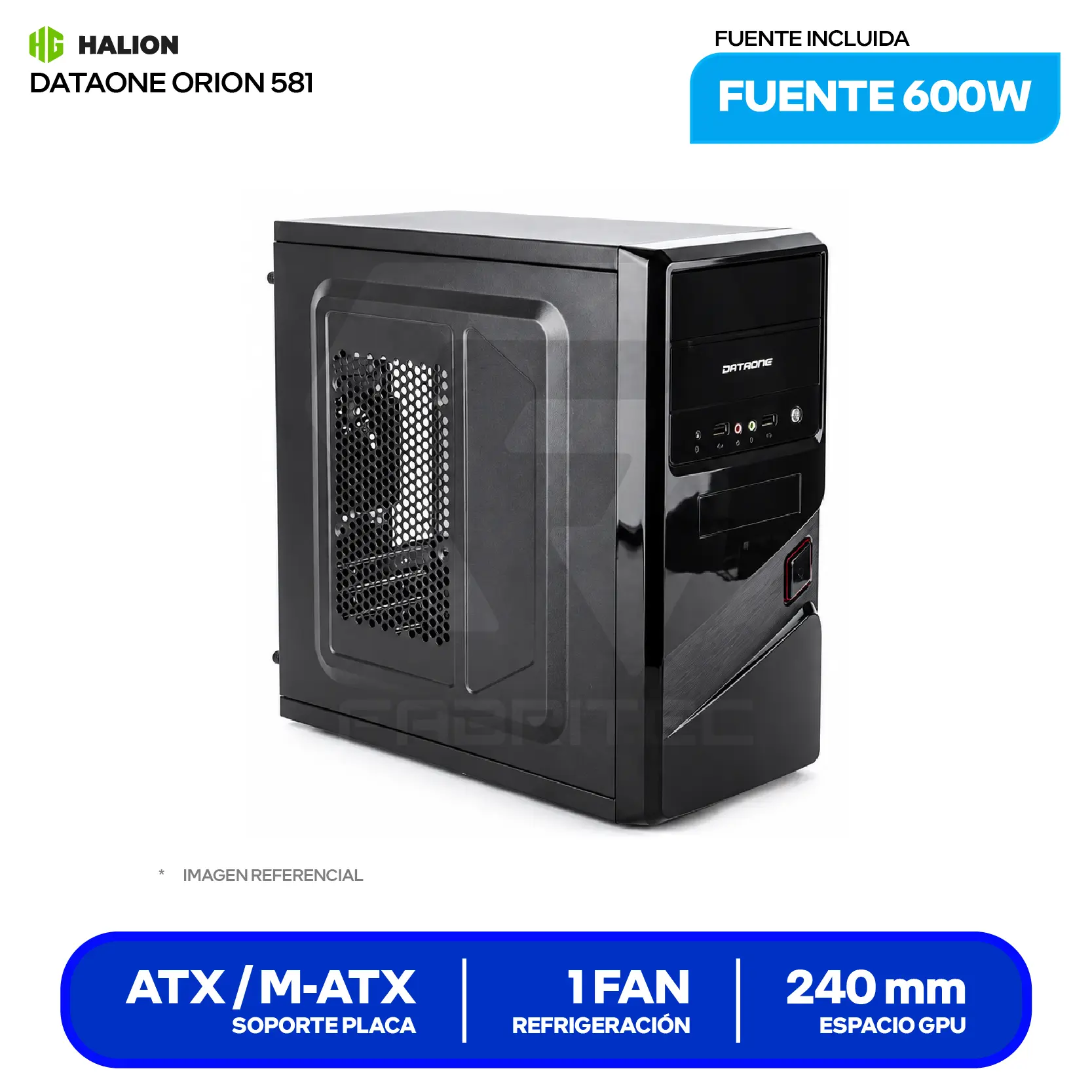 Case Halion Dataone Orion 581 (ORION 581) Con fuente