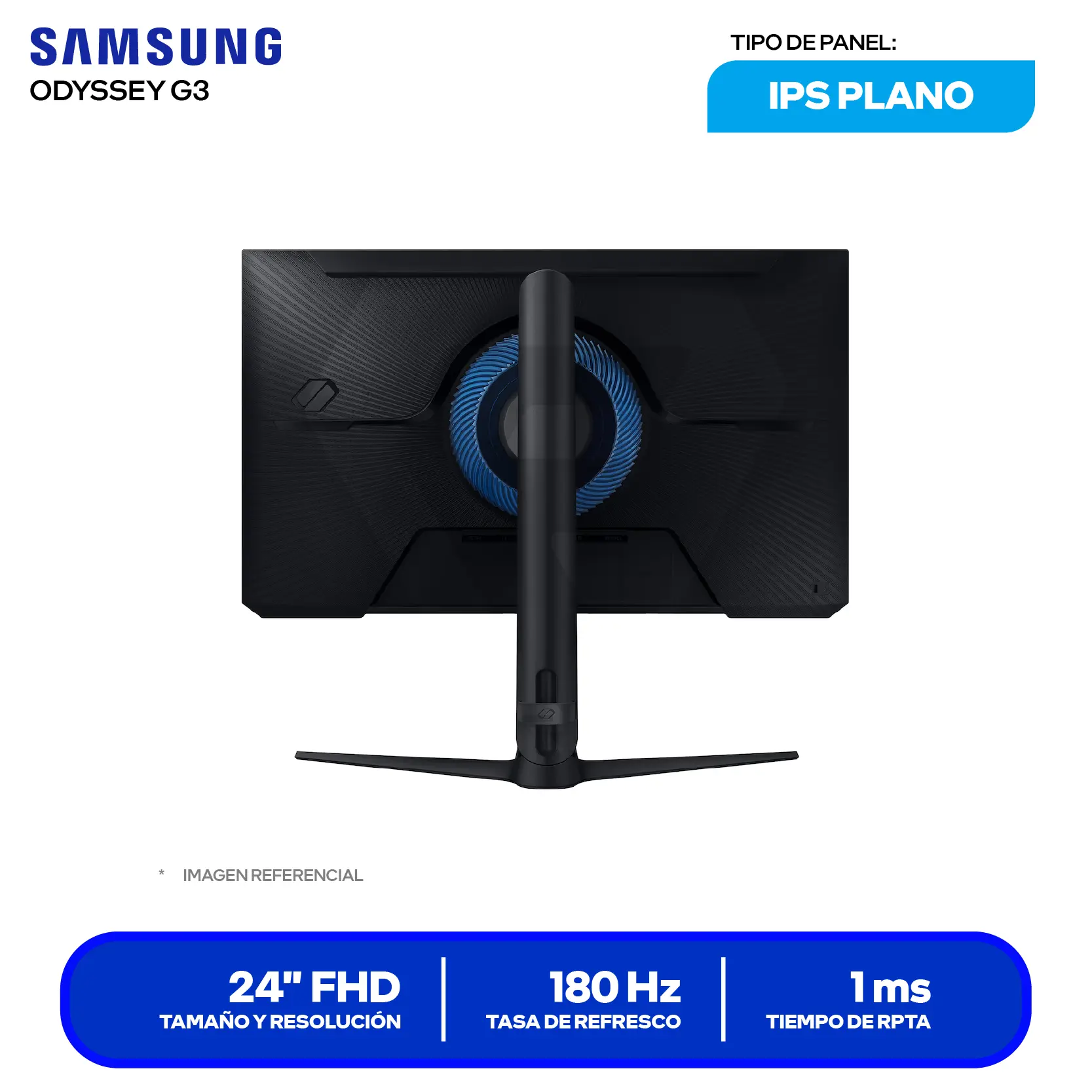 Monitor Gamer Samsung Odyssey G3 27" (LS24DG300ELXPE) FHD, VA, 180Hz, 1ms