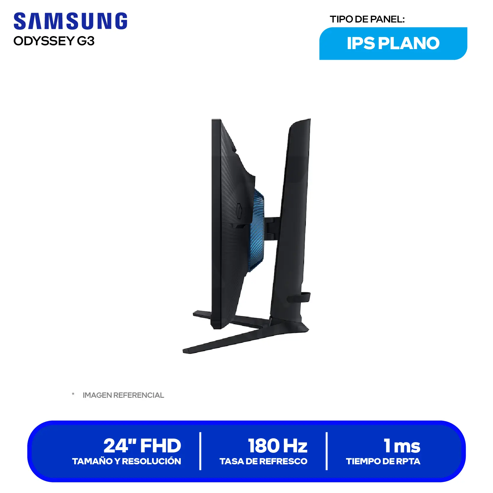 Monitor Gamer Samsung Odyssey G3 27" (LS24DG300ELXPE) FHD, VA, 180Hz, 1ms