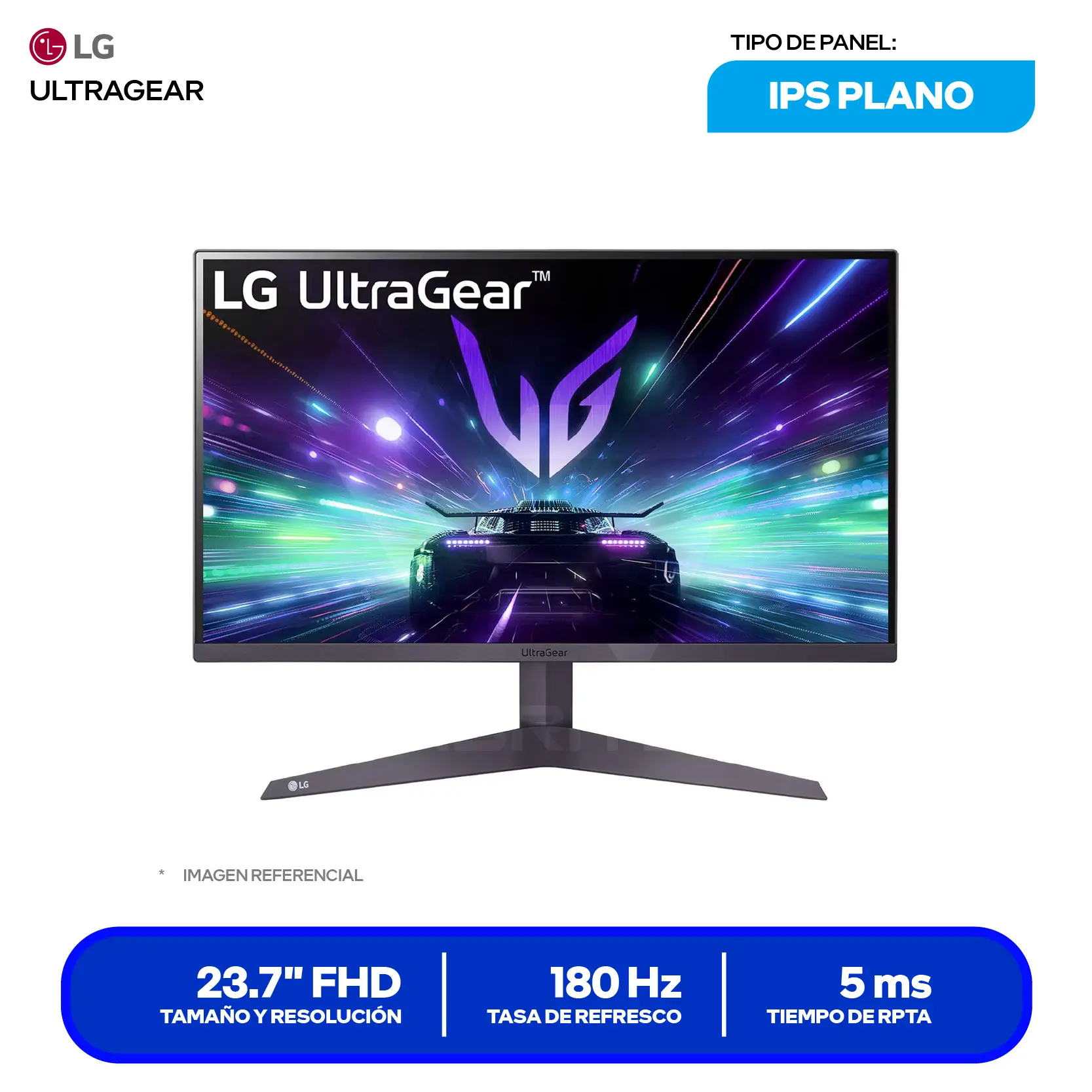 Monitor Gamer LG UltraGear 24" (24GS50F-B) FHD, VA, 180Hz, 5ms