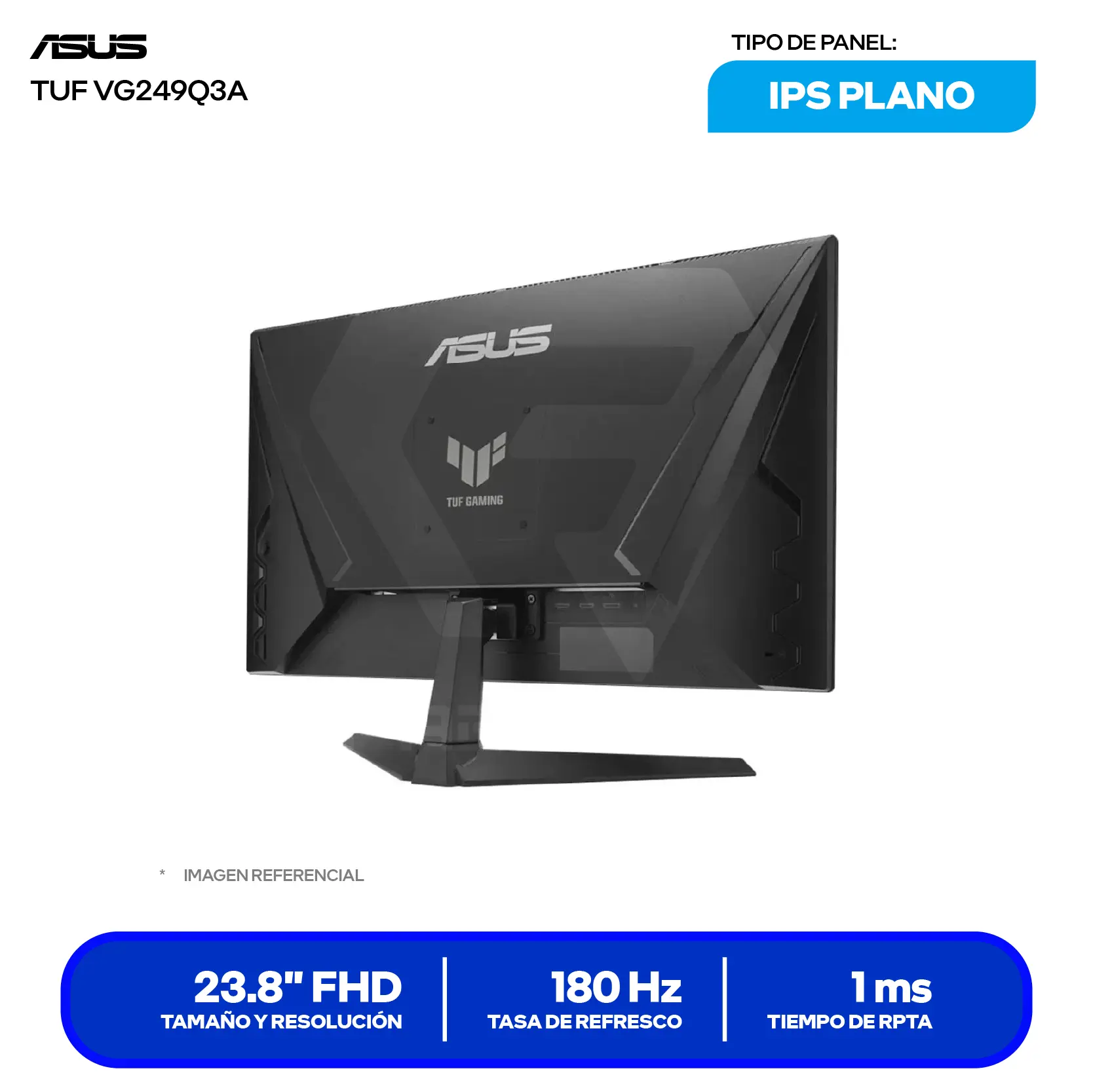 Monitor Gamer ASUS TUF Gaming 23.8" (VG249Q3A) FHD, IPS, 180Hz, 1ms