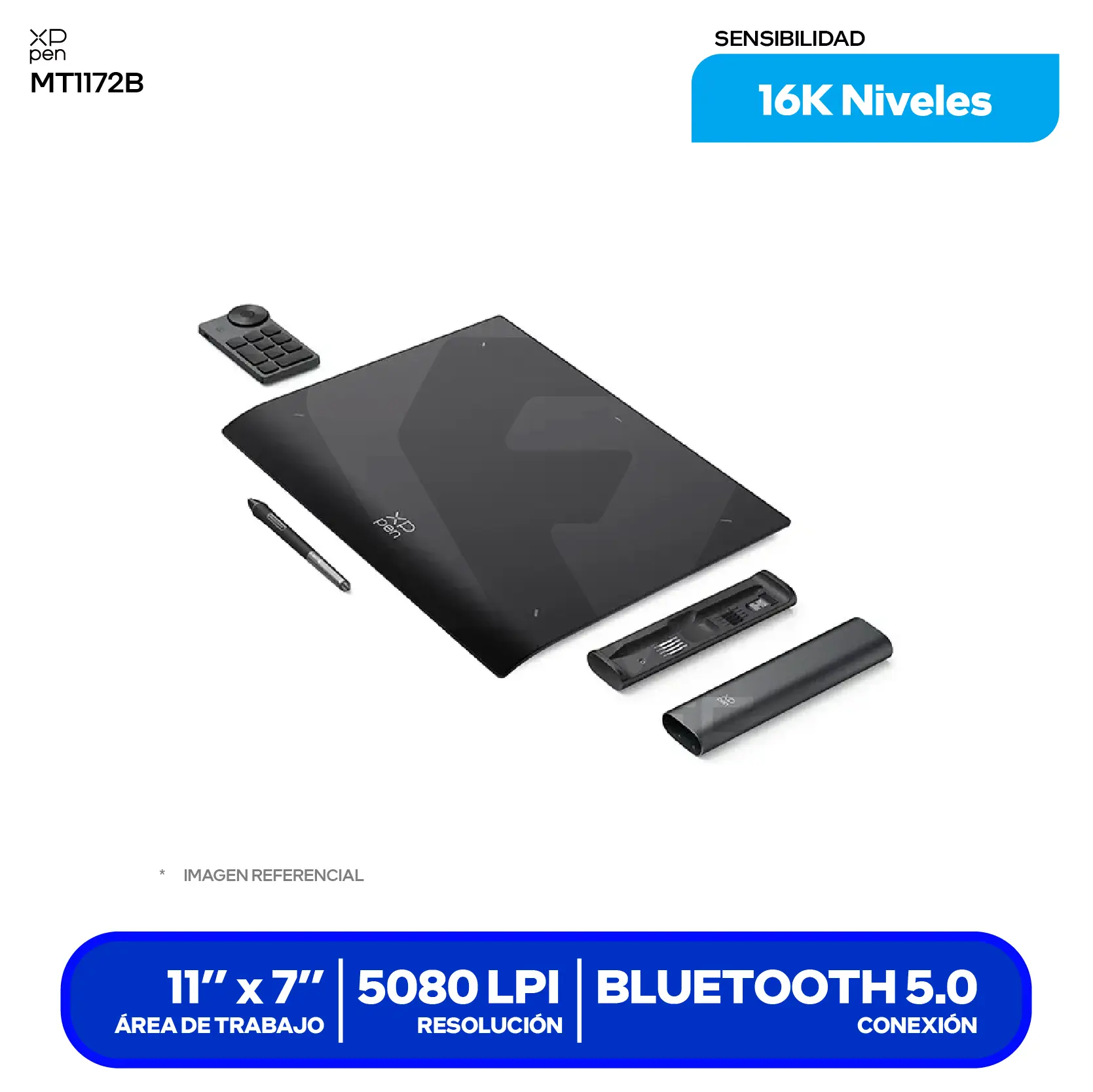 Tableta Gráfica XP-Pen Deco Pro LW Gen 2 11x7" (819020655) USB-C, Con lápiz