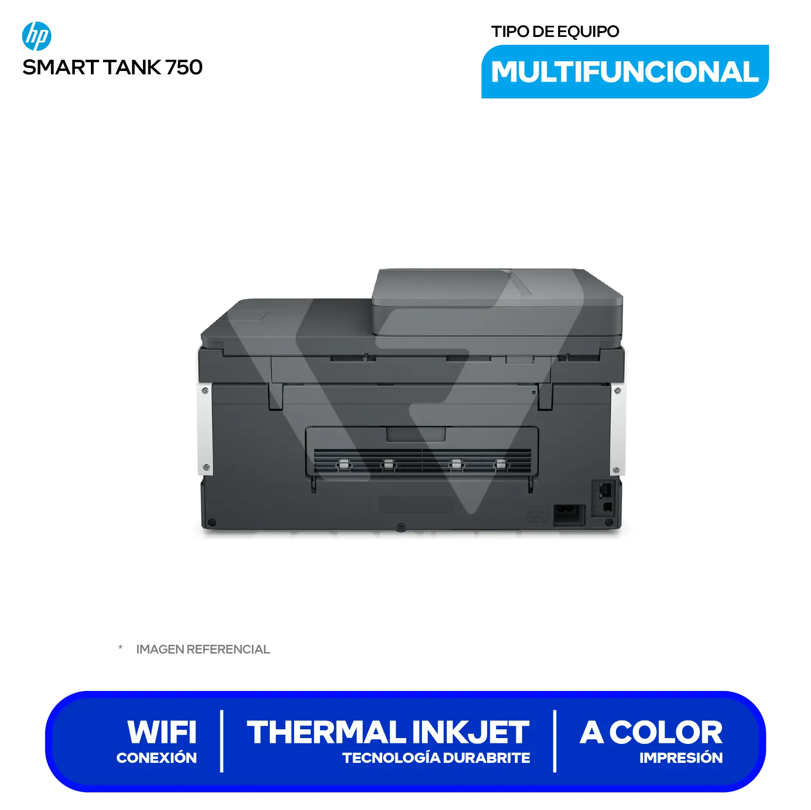 Impresora Multifuncional HP Smart Tank 750 (6UU47A#AKY) Bluetooh, WiFi, Ethernet